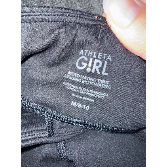 Athleta girl Moto stash tights-M 8/10 - Picture 3 of 5